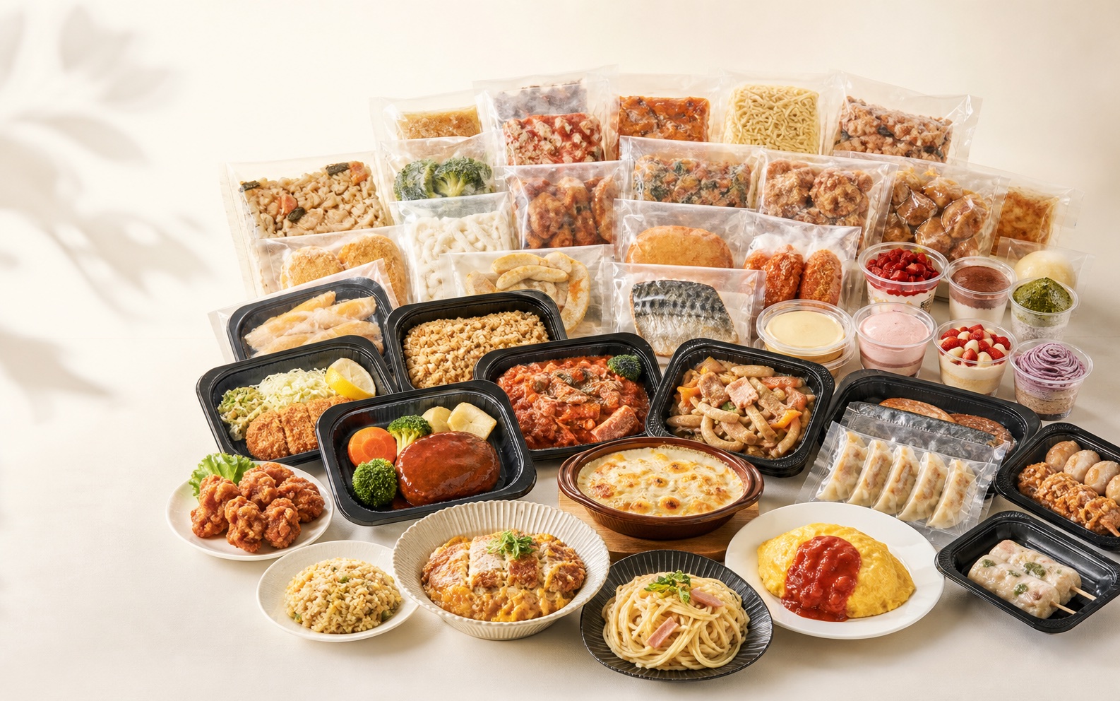 冷凍自販機向けの商品ラインナップ例